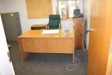 COMPLETE OFFICE INCLUDING DESK, CHAIR, SHELF, FILE CABINET, 36