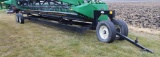 TE SLAA MFG 30' TRICYCLE FRONT HEAD TRAILER, TANDEM AXLE, EXT POLE, BOUGHT NEW