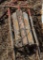 STAKES FOR TRAPS, STEEL RUNNER SLED, FROM ESTATE,