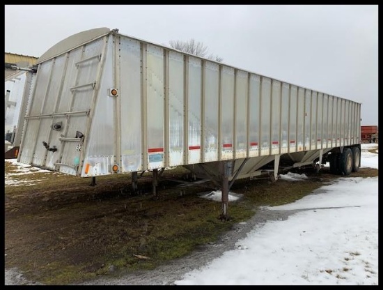 ***1989 Merritt Hopper Trailer, 42' Roll Tarp, Spring Ride,