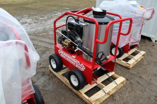 EZ Kleen Magnum Gold 4000 Series Hot Pressure Washer, 15HP Gas Engine, Electric Start, 4000 PSI