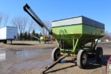 Parker 2600 Gravity Box on Parker Gear, Hyd Drill Fill Auger, Approx 400BU, Truck Tires