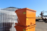 Approx 1 Yard Fork Slotted Manual Dump Dumpster, New