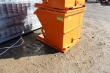 Approx 1 Yard Fork Slotted Manual Dump Dumpster, New