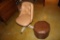 OFFICE CHAIR, FOOTSTOOL, TOUCH LAMP, LAMP/END TABLE, PAPER HOLDER