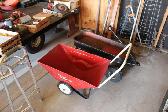 RADIO CART, WAGON WITH AIR FILLED TIRES