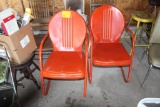 2 METAL LAWN CHAIRS