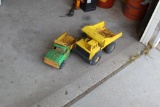 2 TONKA DUMP TRUCKS, MISC. TOYS