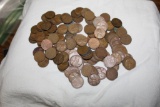 APPROX 119 1940'S WHEAT PENNIES