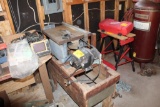 TABLETOP TABLE SAW WITH ELEC. MOTOR, MTD. ON STAND