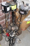 5 USED SUMP PUMPS (3 PEDASTAL AND 2 SUBMERSIBLE)