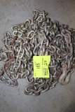 TWO LOG CHAINS WITH HOOKS, Approx 16' and 14'