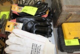 ASSORTED RUBBER AND COTTON GLOVES