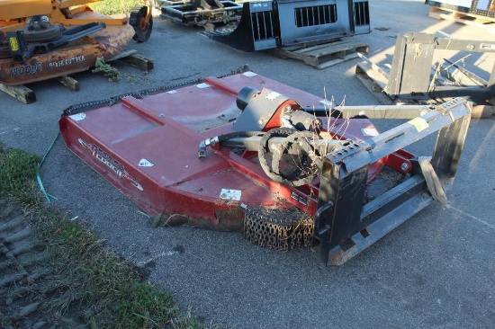 APPROX 5' TEBBEN QUICK TACH ROTARY MOWER, HYD DRIVE, TAX NO EXCEPTIONS