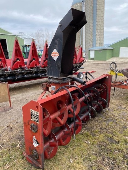 Red Devil 9664C 3 Pt Snowblower, 8', 540 PTO, Hyd Spout