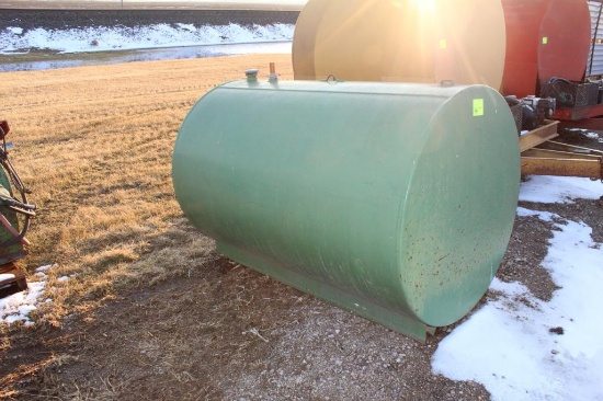 500 GALLON FUEL BARREL, NO PUMP