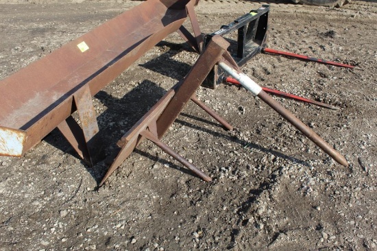 SKIDLAODER QUICK TACH BALE SPEAR