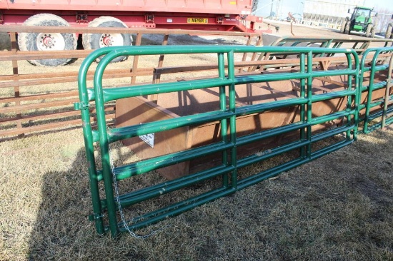 (2) APPROX 12' NORTHWEST MFG, STEEL CATTLE GATES $ X 2
