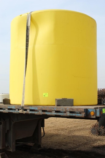 ACE ROTO MOLD 2000 GALLON VERTICAL POLY TANK, 3" FILL, YELLOW