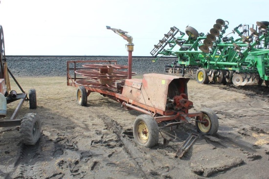 WATER WINCH TRAVELING GUN, 1320 REEL CAPACITY, NO HOSE, HITCH NEEDS REPAIR