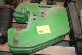 (4) JOHN DEERE 8000 SERIES SUITCASE WEIGHTS, $ X4