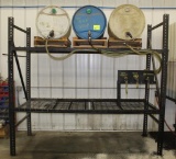 PALLET RACK SET UP FOR LUBE, WITH CONTENTS