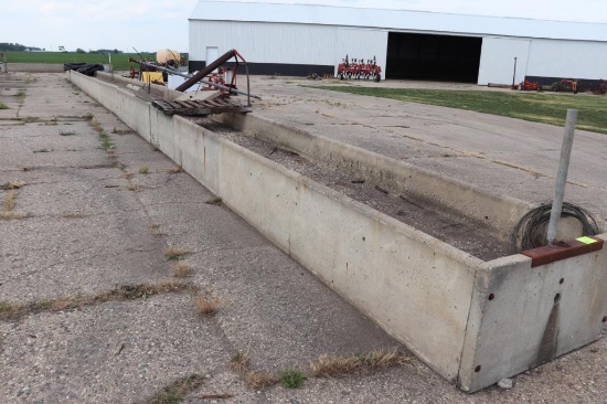 (10) Concrete H Bunks, 12', YOUR BID X (10), BUYER WILL BE RESPONSIBLE FOR LOADING,