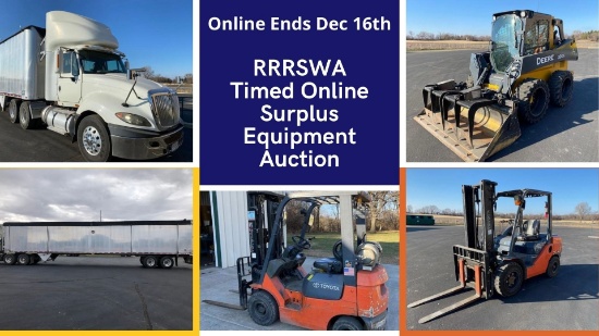 RRRSWA Timed Online Surplus Equipment Auction
