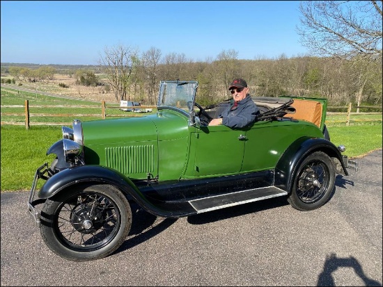 *** 1929 FORD ROADSTER, 4 CYLINDER ENGINE, 3 SPEED, VIN# A852424