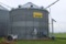 MFS 30' GRAIN BIN, APPROX 8000 BU, SHIVVERS SINGLE AUGER, SHIVVERS MOISTURE MONITOR, 8