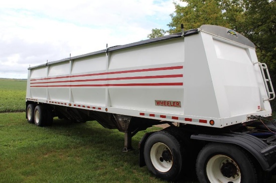 *** 2004 WHEELER HOPPER TRAILER, ROLL TARP, WIND STRAPS, STEEL, (2) AIR TRAPS,