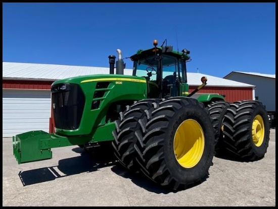 2009 JOHN DEERE 9530, 4WD, POWER SHIFT, 5 SCV, ACTIVE SEAT, INSTRUCTIONAL SEAT, HAMMER STRAP,