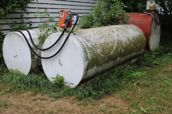 1000 GALLON DIESEL BARREL, GASBOY PUMP & METER