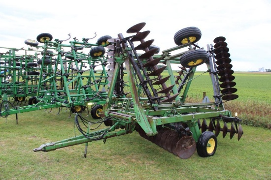 JOHN DEERE 235 DISK, 24", CONE BLADES, SPRING SCRAPERS