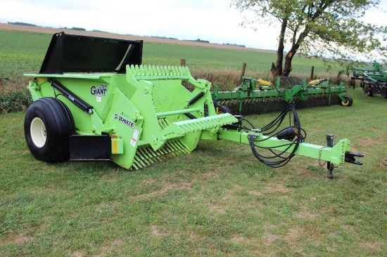 SCHULTE GIANT 2500 REEL TYPE ROCK PICKER, BOUGHT NEW, SN- R10010827303