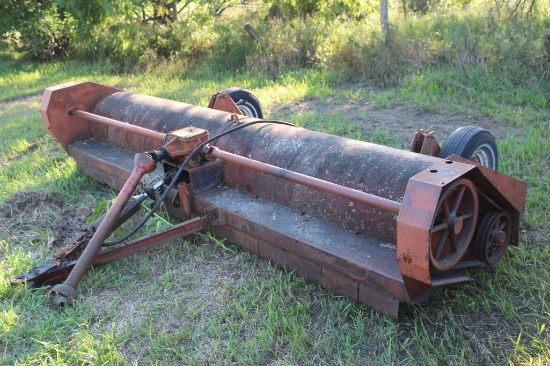 12' BRADY STALK CHOPPER, 2 WHEELS, JOHN DEERE CYLINDER