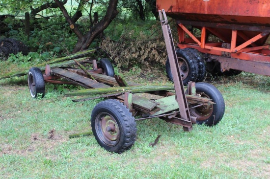 4 WHEEL RUNNING GEAR, TIRES NEED REPAIR