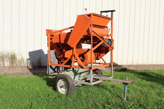WHIZZER SEED CLEANER WITH SCREENS, ON CART