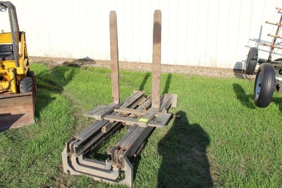 3PT FORKLIFT, 3 STAGE, 48" FORKS