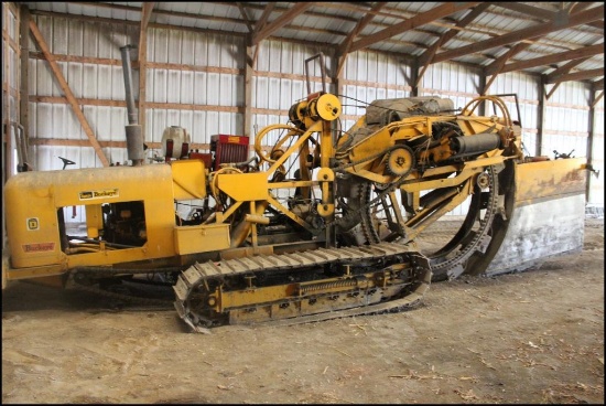 BUCKEYE SUPERIOR SUPER D WHEEL TRENCHER TILING MACHINE, DETROIT DIESEL, 21" TRENCH,