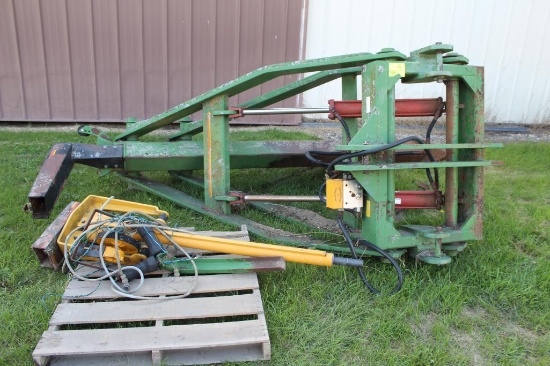 SCHWIESS TILE PLOW, 3PT, SPECTRA-PHYSICS LAS-ER-PLANE, TRIPOD, LASER STICK, ROTARY LASER, 6" BOOT