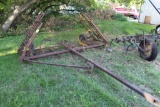 APPROX 20' PULL TYPE SPRING TOOTH HARROW ON CART