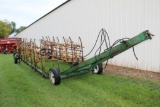 45' SPIKE TOOTH DRAG ON HYD CART, (9) SECTION,