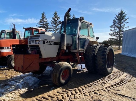 1979 CASE 2390 2WD TRACTOR, 4X3 POWER SHIFT, 2HYD, DIFF LOCK, 3PT, 18.4-38 BAND DUALS,