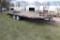 *** 2008 Homemade Flatbed Deck Over Bumper Trailer, Tandem Axle, 23', 19' V Front Wood Deck