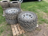 Alum Rims and Tires for Polaris Ranger, 26-11.00R14 and 26-9.00R14, One money for all tires