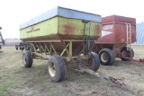 Parker 375 Gravity Box, 2 Door, 2 Compartment, 15-22.5 Tires, Hyd Drill Fill Brush Auger,