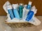 Aquage Hair Product basket : Finishing Spray, Color Protecting Shampoo, Uplifting Foam, Healing