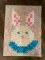 Quilted Twister Easter Bunny Wall Hanging- measures 31 1/2