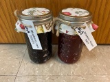 2 Jars of Jelly, Blueberry & Strawberry Rhubarb Donated by Kathryn Knight